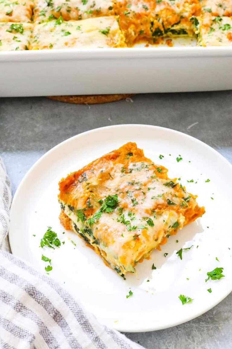 Single-piece-of-lasagna-on-a-white-plate-scaled